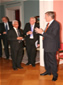Skåne Region Governor G.Tunhammar welcomes A.Ventura - Jamaica and B.Henoch-Jönköping Univ.